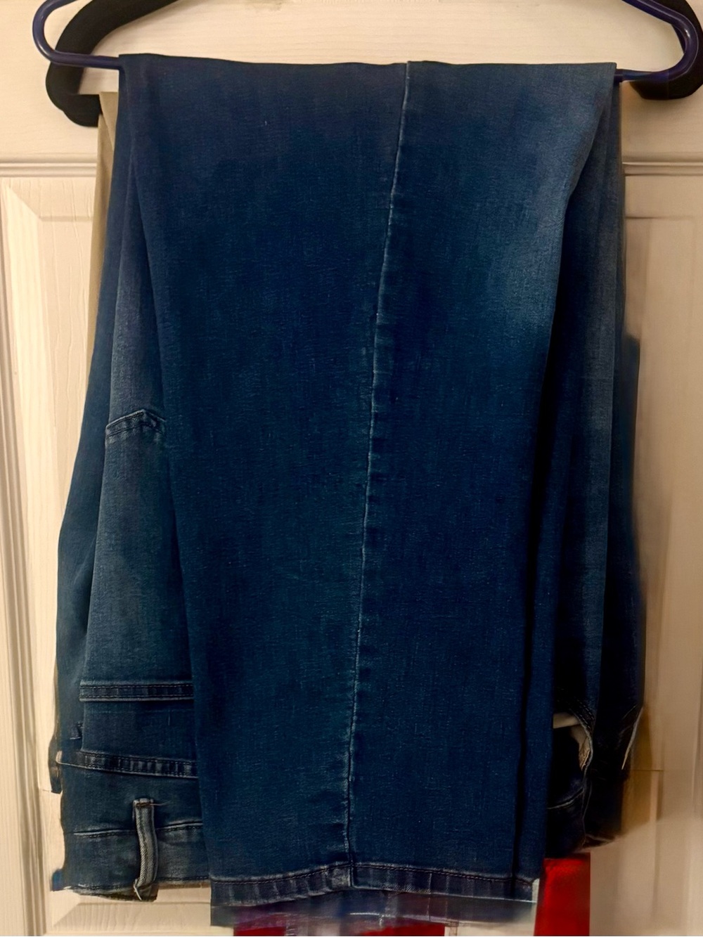 Men’s Weatherproof Blue Denim Jeans with Tan Leather Patch size 48/30